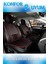 Tata Xenon Uyumlu Lüks Deri Oto Koltuk Kılıfı Ön-Arka Set Max Series (Siyah-Kırmızı) 1