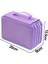 Düz Renkli Kare Dört Katlı Kalem Kutusu-Mor (Yurt Dışından) 1