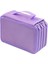 Düz Renkli Kare Dört Katlı Kalem Kutusu-Mor (Yurt Dışından) 2