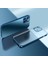Lazer Parlak Kare Çerçeve Şeffaf Plating Cep Telefonu Kılıfı Lacivert-Apple iPhone 12 1