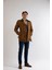 Slim Fit Erkek Kısa Model Açık Kahve Trençkot 3