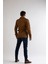 Slim Fit Erkek Kısa Model Açık Kahve Trençkot 4