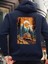 Tasarım Baskılı Oversize Kapüşonlu Kadın-Erkek Sweatshirt 1