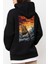 Tasarım Baskılı Oversize Kapüşonlu Kadın-Erkek Sweatshirt 1