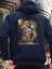 Tasarım Baskılı Oversize Kapüşonlu Kadın-Erkek Sweatshirt 1