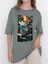 Tasarım Baskılı Oversize Kadın-Erkek Dtf Baskı Tshirt 1
