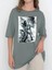 Tasarım Baskılı Oversize Kadın-Erkek DTF Baskı Tshirt 1