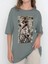 Tasarım Baskılı Oversize Kadın-Erkek Dtf Baskı Tshirt 1