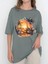 Tasarım Baskılı Oversize Kadın-Erkek Dtf Baskı Tshirt 1