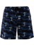 Erkek Havuz Deniz Şort Desenli Alna S127 Koyu Lacivert 1