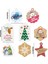 5 Paket Noel Kraft Kağıt Etiketi Hediye Sarma Kartı Seti L-28 (Yurt Dışından) 2