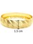 Altın Kaplama Dalgalı Yan Çizgili 1.5 cm Bilezik BLZ-3077 4