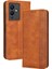 Infinix Note 12 5g X671 / Note 12 Pro 5g X671B Retro Doku Cüzdan Pu Deri Stand Manyetik Emilim Telefon Kapağı (Yurt Dışından) 1