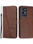 Infinix Note 12 G96 4g Dikiş Pu Deri Deri Cüzdan Folio Flip Telefon Kılıfı Katlanabilir Stand Şok Geçirmez Cüzdan Kapağı Kayışlı (Yurt Dışından) 1