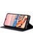 Vivo Y16 4g Cowhide Doku Pu Pu Deri Deri Şok Geçirmez Kılıf Manyetik Otomatik Absorlanmış Telefon Cüzdan Stand Kapağı (Yurt Dışından) 3