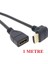 HDMI Dişi Erkek Uzatma 90 Derece Dirsek Kablosu 1 Metre 2