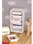 6 Sepetli Çok Amaçlı Dolap Beyaz Sepetli Çocuk Odası Organizer 3