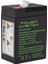 JN6V4 6 Volt - 4 Amper Işıldak Aküsü (70 x 48 x 101 Mm) 1
