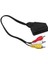 Elektromer Scart Adaptör Dişi/rca Erkek 20 cm Kablo 1