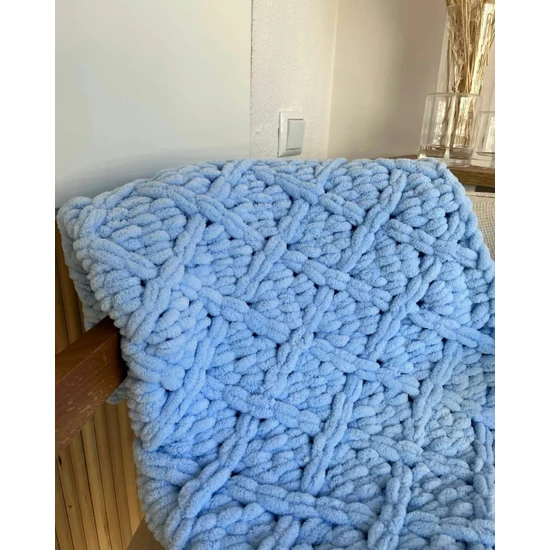 Custom Blanketss Bebek Battaniyesi Hasırr Model