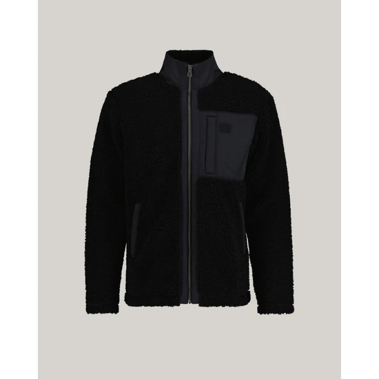 Gant Erkek Siyah Relaxed Fit Fermuarlı Logolu Sweatshirt 2068025.5