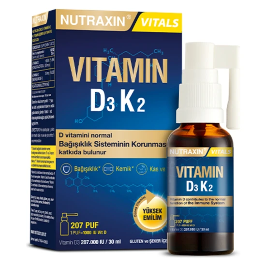 Nutraxin D3K2 Sprey 30 ml