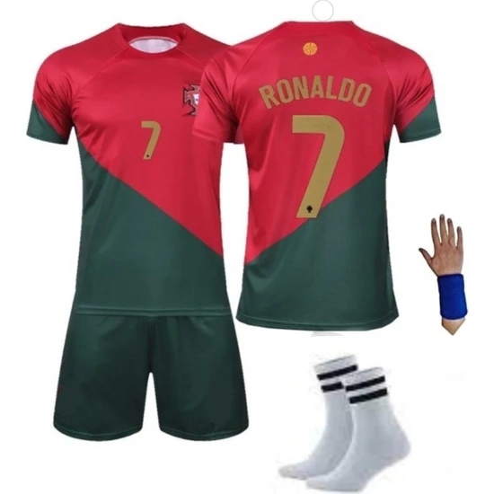 Yenteks Ronaldo  Portekiz  Bordo Dünya Kupası 4 Lü Set Çocuk Forması