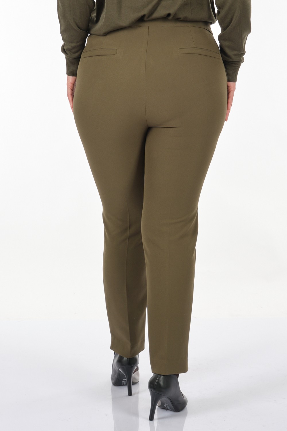 Garni Minimalist Yüksek Bel Kadın Pantolon - Günlük & İş görsel 5