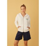 Tubia Kapüşonlu Fermuarlı Baskı Detaylı Sweatshirt