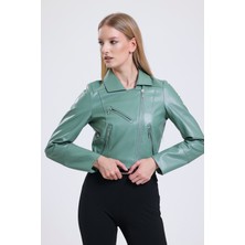 Sense Fermuar Detaylı Sunı Deri Motorcu Montu | CKT34499