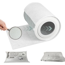 Faf 10 Adet Xiaomi Smart Air Purifier Elite Model Y600 Uyumlu Gümüş Iyonlu Elektrostatik Toz Tutucu Ön Filtre