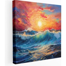 Painted Anarchy Motivasyonel Gündoğumu Kanvas Tablo - Motivasyonel, Kanvas Tablo, Ev Dekorasyonu, 30X30 Tablo