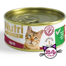 Nutri Feline 85GR Sığır Etli 24ADET Yaş Kedi Maması