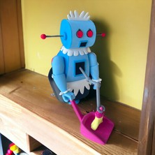 Denisss Collection Jetsonlar Rosie Temizlik Robotu Figürü