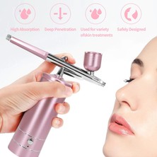 Zigver Kompresör İle Airbrush Tırnak Çivi Için Taşınabilir Airbrush Dövme Makyaj Boya Elektrikli Hava Püskürtme Tabancası Oksijen Enjektör Kiti