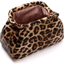 Bahels Kadın Leopar Deri Clutch Portföy Çanta