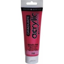 Daler Rowney Graduate Akrilik Boya 120ML 720 Metallic Red