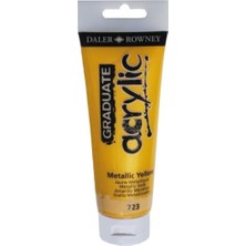 Daler Rowney Graduate Akrilik Boya 120 ml 723 Metallic Yellow