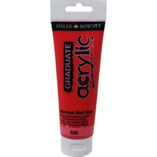 Daler Rowney Graduate Akrilik Boya 120ML 500 Cadmium Red Hue