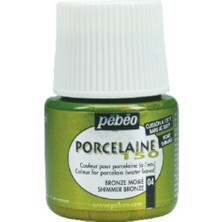 Pebeo Porcelaine 150 Fırınlanabilir Porselen Boyası (Metalik) 104 Shimmer Bronze 45 ml