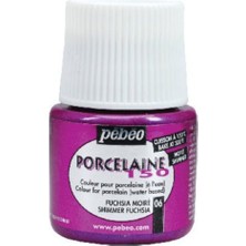 Pebeo Porcelaine 150 Fırınlanabilir Porselen Boyası (Metalik) 106 Shimmer Fuchsia 45 ml