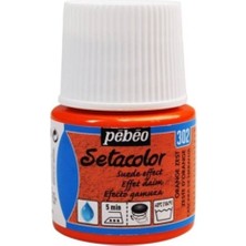 Pebeo Suede Effect (Süet Etkisi) Kumaş Boyası 302 Orange Zest 45 ml