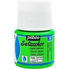 Pebeo Light Fabric Fluorescent (Fosforlu) Kumaş Boyası 34 Green 45 ml