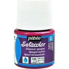 Pebeo Shimmer (Pırıltılı) Opak Kumaş Boyası 65 Purple 45 ml