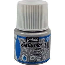 Pebeo Setacolor Glitter Transparan Kumaş Boyası 45ML Şişe - 209 Silver
