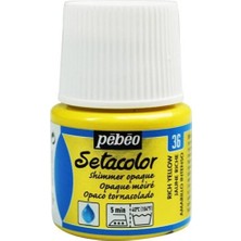 Pebeo Setacolor Shimmer (Pırıltılı) Opak Kumaş Boyası 36 Rıch Yellow 45 ml