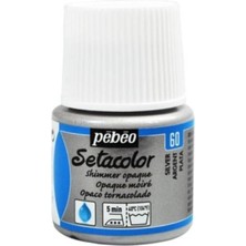 Pebeo Shimmer Opak Kumaş Boyası 60 Sılver 45 ml