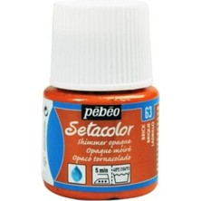 Pebeo Setacolor Shimmer (Pırıltılı) Opak Kumaş Boyası 63 Brıck 45 ml