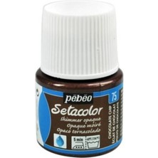 Pebeo Shimmer (Pırıltılı) Opak Kumaş Boyası 75 Chocolate Chıp 45 ml