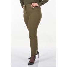 Garni Minimalist Yüksek Bel Kadın Pantolon - Günlük & İş